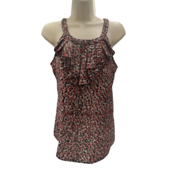 Banana Republic Women's Multi-Color Ruffle Sleeveless Tank Top Size Small - Picture 1 of 12